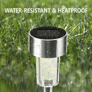 Venta al por mayor: Nuevo farol solar inalámbrico de acero inoxidable para jardín, con encendido/apagado automático, resistente al agua, para paisajismo. - Product Image 3