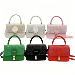 Satchel <b>Bag</b> Women'S 2026 New Arrival Pu Rainbow Woven Summer Casual Beach Lazy Style Crossbody Magnetic Buckle - Product Image 1