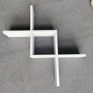 Étagère <span class=keywords><strong>murale</strong></span> en bois mdf <span class=keywords><strong>blanc</strong></span>, <span class=keywords><strong>cube</strong></span> décoratif moderne, flottante, collection - Product Image 4