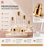 Flacon cosmétique en verre rhombique vertical 30/100/120 ml, émulsion aqueuse, essence, fond de teint, maquillage, crème pour le visage 30-50 g, sérum pour le soin de la peau