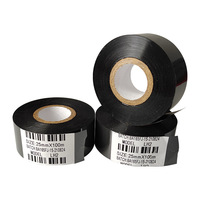 Ruban de marquage à chaud électrique automatique noir 30mm*100m pour machine de codage, pour date de production et numéro de lot sur sacs plastique/papier