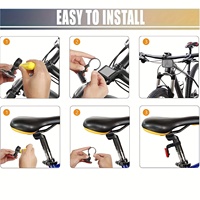 Réflecteur en plastique pour vélo, feu arrière, réflecteur de rayons pour vélos de montagne, avertissement de conduite nocturne, plaque réfléchissante pour porte-bagages avant et arrière
