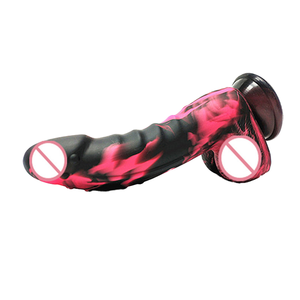 El Comercio exterior transfronterizo de Amazon se especializa en silicona líquida Uso femenino Consolador artificial colorido Masturbación extra grande - Product Image 1