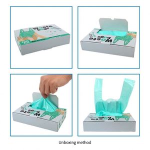 Sacs à déjections pour animaux de compagnie biodégradables et compostables avec poignée, pack familial personnalisé, vente en gros du fabricant - Product Image 4