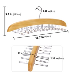 Appendiabiti a U per Armadio, in Plastica Robusta Salvaspazio, per Canotte, Bretelle, Cinture, <span class=keywords><strong>Sciarpe</strong></span> e Cravatte - Product Image 2