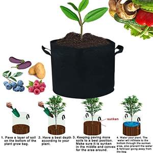 Sac de plantation écologique <span class=keywords><strong>pour</strong></span> plantes, toile de Jute, <span class=keywords><strong>tissu</strong></span> en <span class=keywords><strong>feutre</strong></span>, sacs de culture de pommes de terre Non tissés avec sac de culture en <span class=keywords><strong>feutre</strong></span> - Product Image 4