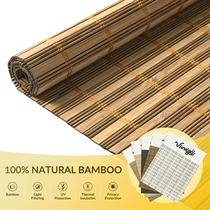 Tende Romane in Bambù Naturale Senza Foratura, Filtranti, con Protezione UV e Impermeabili per Finestre di Casa - Product Image 2