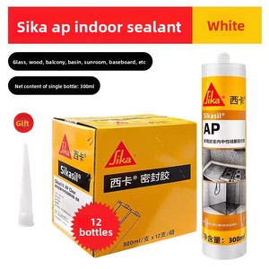 Scellant en <span class=keywords><strong>silicone</strong></span> Sikasil Ap, anti-moisissure, imperméable, pour portes universelles, salle de bain, douche, utilisation sèche et humide - Product Image 4