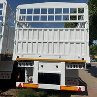 China fabriek verkoop direct hekwerk semi-trailer transport fruit groenten 40 ton hekwerk vrachttrailer hekwerk semi-trailer