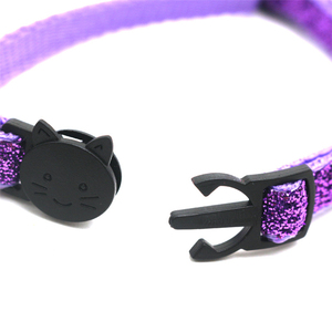 Gratis Samples Hot Seller Nieuwe Kleurrijke Luxe Verstelbare Veiligheid Huisdier Sprankelende Ontsnapping Kat Halsband Met Bellen - Product Image 4
