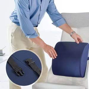 <span class=keywords><strong>Coussin</strong></span> lombaire personnalisable en mousse à mémoire de forme pour <span class=keywords><strong>chaise</strong></span> de bureau ou de voiture, à récupération lente, idéal pour les cadeaux transfrontaliers, modèle B02 avec logo - Product Image 2