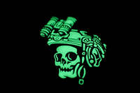 Patch PVC Lady of Darkness, luminescent dans le noir, personnalisé, avec fermeture auto-agrippante, patch en caoutchouc PVC 3D souple