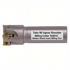 Ttake 90 Degree Shoulder Milling Cutter Ta9010 Weldon Shank Insert Milling Tool - Product Image 2