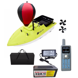 Yuerlang S80 Sondeur de pêche en plastique, <span class=keywords><strong>bateau</strong></span> à appât, double moteur brushless, retour automatique, télécommande 600m 18mph - Product Image 2