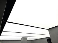 Système de plafond tendu avec éclairage LED - Film souple rétroéclairé étanche IP65, cadre en aluminium pour magasin de détail