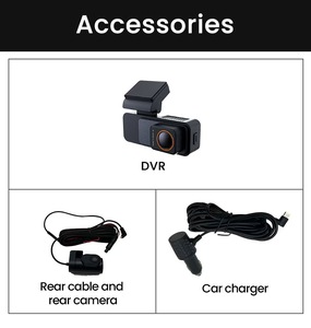 กล้องติดรถยนต์ 2 เลนส์ 4K HD มองเห็นในเวลากลางคืน กันน้ำ ควบคุมผ่านแอพ พร้อม WiFi หน้าจอ IPS 3 นิ้ว GPS รับประกัน 1 ปี - Product Image 4