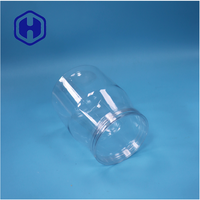 Pot à collation en plastique PET transparent de 855 ml, anti-fuite, sans BPA, de qualité alimentaire, pour bonbons et biscuits, avec couvercle plat