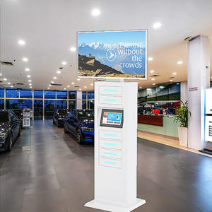 Stasiun pengisian daya iklan desain kompak kios pengisian daya ponsel Laptop pintar dengan banyak port Output untuk kenyamanan - Product Image 1