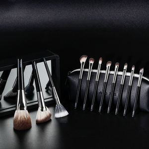 Ensemble de pinceaux de maquillage personnalisable populaire et pratique pour les voyages, 11 pièces, poils synthétiques, toucher doux, pinceaux éventail pour estomper, pour le visage des femmes - Product Image 5