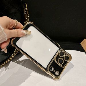 Popular 2026 marco galvanizado silicona TPU <span class=keywords><strong>funda</strong></span> de teléfono <span class=keywords><strong>transparente</strong></span> para <span class=keywords><strong>iPhone</strong></span> 17 Pro Max 17 Air 16 15 14 13 <span class=keywords><strong>12</strong></span> - Product Image 5