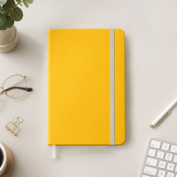 Carnet de notes professionnel de luxe A5 avec sangle, logo personnalisé, reliure cousue, 100 feuilles, imperméable, réutilisable, en papier de pierre, pour étudiant
