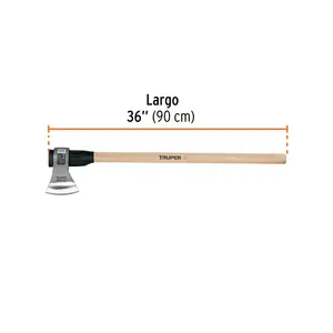 Hache de travail pleine longueur BOX 2, 2-1/2 lb, manche en bois, 36', TRUPER - Product Image 2