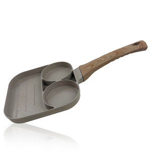 Sartén Cuadrada para Huevos RAF R.2544 de 17 cm con Mango Estilo Madera, Antiadherente, Fácil de Limpiar, Sartén 3 en 1 para Cocinas de Gas y Eléctricas en Casa - Product Image 6