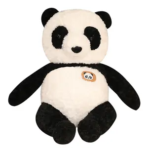 Dormir avec PP coton peluche panda reine taille mignon fleur créatif panda oreiller logo personnalisé