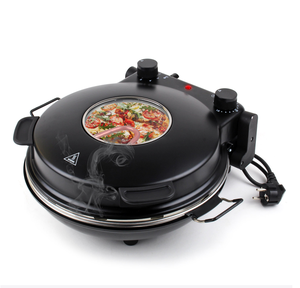 <span class=keywords><strong>Four</strong></span> à pizza électrique 12 pouces avec deux éléments chauffants pâte à cuire <span class=keywords><strong>four</strong></span> rapide machine à pizza - Product Image 3