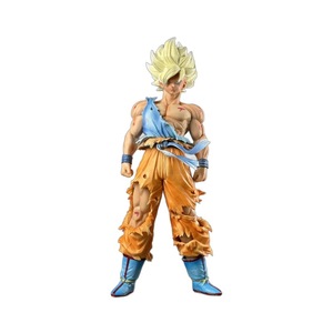 Figurine d'anime Super Saiyan Goku <span class=keywords><strong>DBZ</strong></span> endommagée par le combat, modèle en PVC à assembler avec boîte d'origine - Jouet de dessin animé - Product Image 1