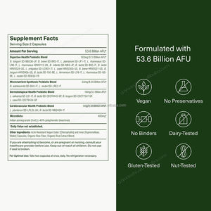 Probiotico prebiotico sinbiotico quotidiano vegano stabile da scaffale per donne uomini supporto immunitario per la salute dell'intestino digestivo - Product Image 6