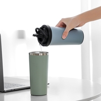 Gobelet Thermos créatif à Double paroi en acier inoxydable 304, ventouse anti-chute, café, vente en gros
