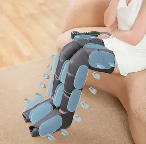 Massaggiatore per gambe Phenitech con massaggiatore per fasce per polpacci a compressione d'aria termica per la circolazione con 3 modalità 3 intensità