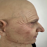 Masques humains réalistes en silicone souple faits à la main en gros, masques pour hommes âgés, élastiques, respirants, réutilisables, pour cosplay, Halloween