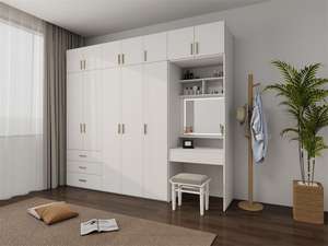 Armadio Moderno Eco-Friendly per Camera da Letto - Mobili Modulari con Pannelli in Legno Massello Laminato, Grande Capacità e 5+ Cassetti - Product Image 6