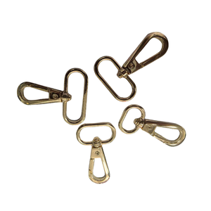 Kait jepret putar gesper logam untuk kulit, aksesori perangkat keras kerah anjing, kait klip untuk tali tas dompet - Product Image 1