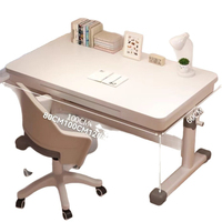 Bureau d'écriture ergonomique en bois réglable en hauteur, table d'étude pour étudiants, table d'ordinateur durable, table de bureau pour la maison