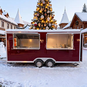 Remolque de Comida Móvil para la Calle, Remolque de Comida para Postres, Panqueques, Donas, Palomitas de Maíz y Dulces, Remolque de Comida de <span class=keywords><strong>Segunda</strong></span> <span class=keywords><strong>Mano</strong></span> con Cocina Completa - Product Image 2