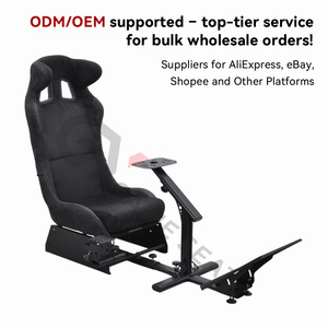 GY044 Asiento negro plegable Coche Juego de carreras Silla Simulador de conducción Asiento Cabina para modelos universales - Product Image 4