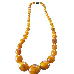 Collar de Resina Azul de Primera Calidad, Diseño Irregular, Hecho a Mano, con Acentos de Perlas Naturales, Joyería Multicolor para Mujer - Product Image 5