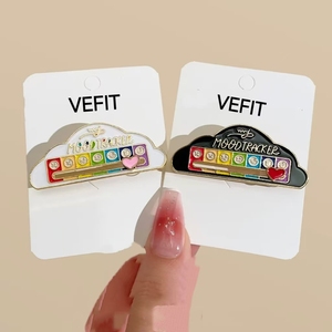 Badge Social Personnalisable Changeant d'Humeur - Épingle de Revers Réutilisable pour Couples, Accessoire de Mode pour Hommes et Femmes, Épingle Mobile - Product Image 5