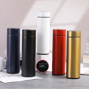 Bouteille d'eau intelligente <span class=keywords><strong>2022</strong></span> avec infuseur, en acier inoxydable, thermos, gourde isotherme numérique avec affichage LED de la température - Product Image 5