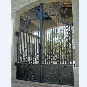 จีนผู้ผลิตเหล็ก Entrance Gates Building House Garden Design