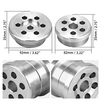 Kit de bagues de subchâssis arrière en aluminium CNC BEVINSEE pour BMW Série 3 E46 1999-2006