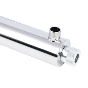 Esterilizador de Agua <span class=keywords><strong>UV</strong></span> de 25W y 6 <span class=keywords><strong>GPM</strong></span> con Certificación CE, Lámpara Germicida Ultravioleta Tubular de Acero Inoxidable para Uso Residencial - Product Image 4