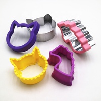 Ensemble de découpeurs et scelleurs de sandwichs, moules à pain grillé pour enfants, formes papillon, licorne, lapin, moule à biscuits