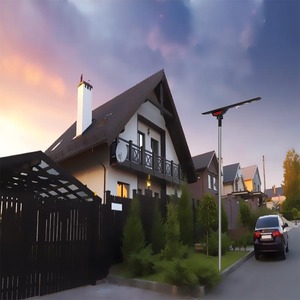 高ルーメン170lm/wソーラーライトレーダーセンサー防水屋外Ip66オールインワンLEDソーラー街路灯 - Product Image 6