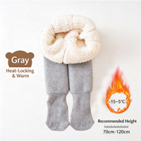 Collants en velours épais et chauds pour enfants, collants doublés de polaire, antibactériens, respirants, leggings d'hiver pour bébé par temps froid