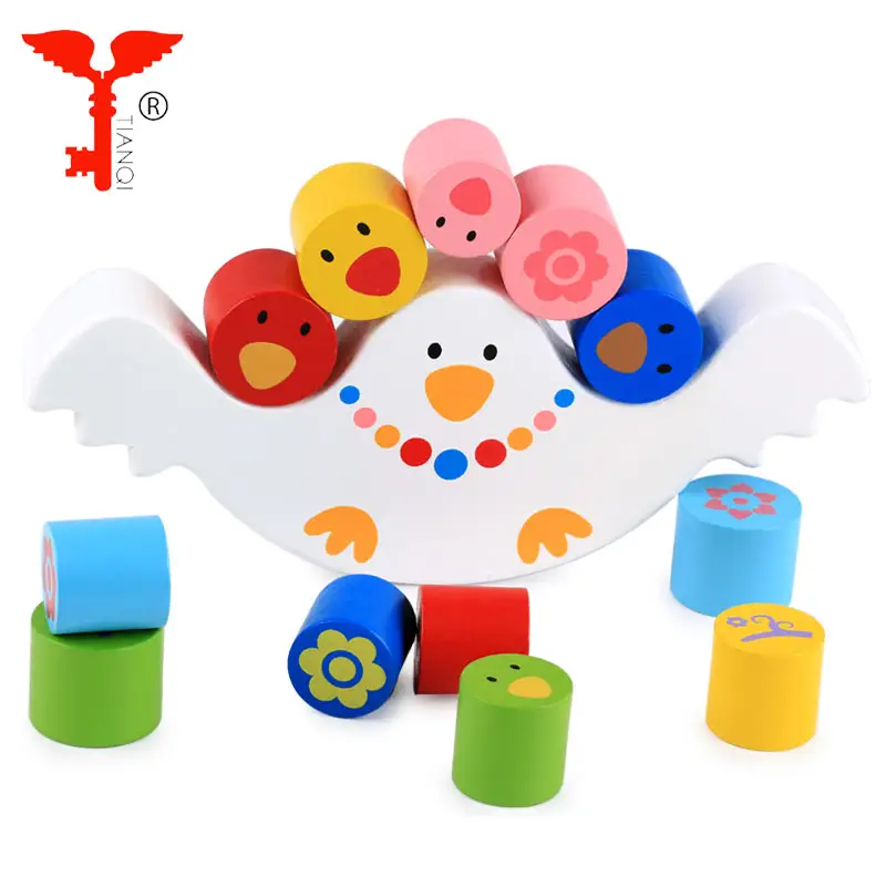 Montessori Speelgoed Houten Balance Beam Baby 'S Vroege Vogel Blokken De Evenwichtsbalk