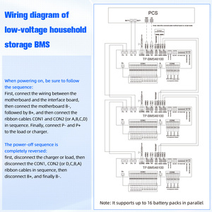 Hệ thống quản lý pin BMS Tianpower 8s 15s 16s Lifepo4 cho lưu trữ năng lượng gia đình, 48V 200Ah, tích hợp Wifi và Bluetooth - Product Image 5